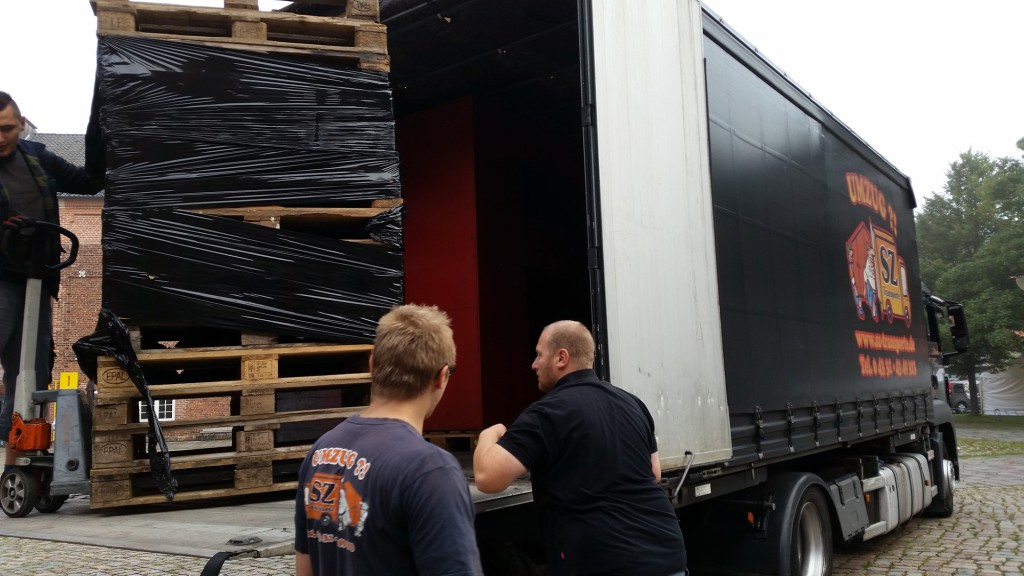 Material angeliefert